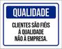 Imagem de Kit 10 Placas De Qualidade Clientes Fiéis 36X46