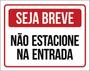 Imagem de Kit 10 Placas De Seja Breve Não Estacione 36X46