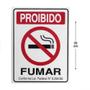 Imagem de KIT 10 PlacaS DE Sinalizacão 20x15 Proibido Fumar C/ NFE