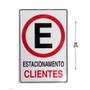 Imagem de KIT 10 PlacaS DE Sinalização 30x20 Estacionamento Clientes