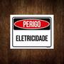 Imagem de Kit 10 Placas De Sinalização - Perigo Eletricidade