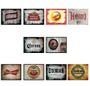 Imagem de Kit 10 Placas Decorativas Tema Cerveja Beer 19X28Cm Ofertmix