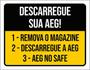 Imagem de Kit 10 Placas Descarregue Sua Aeg