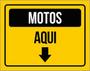 Imagem de Kit 10 Placas Estacionamento Motos Aqui 36X46