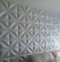 Imagem de Kit 10 Placas Floral 3D PVC Revestimento de parede Decoração