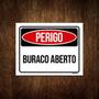 Imagem de Kit 10 Placas Perigo Buraco Aberto