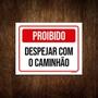 Imagem de Kit 10 Placas Proibido Despejar Com Caminhão