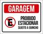 Imagem de Kit 10 Placas Proibido Estacionar Guincho 36X46