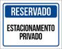 Imagem de Kit 10 Placas Reservado Estacionamento Privado 36X46