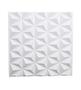 Imagem de Kit 10 Placas Revestimento Parede Pvc 3D Triangular Branco