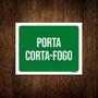 Imagem de Kit 10 Placas Sinalização Ambiente Porta Corta-Fogo