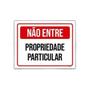 Imagem de Kit 10 Placas Sinalização Não Entre Propriedade Particular