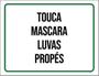 Imagem de Kit 10 Placas Touca Máscara Luvas Propés 36X46