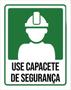 Imagem de Kit 10 Placas Use Capacete Segurança 36X46