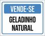 Imagem de Kit 10 Placas Vende-Se Geladinho Natural 36X46