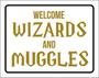 Imagem de Kit 10 Placas Welcome Wizards And Muggles