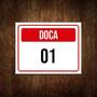 Imagem de Kit 10 Placasinalização - Doca 01