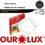 Imagem de Kit 10 Plafon Painel Redondo Embutir 36w 40cm Branco Quente 2700K