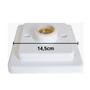 Imagem de Kit 10 Plafon Quadrado Bocal Porcelana E-27 Branco - OPL