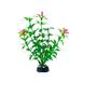 Imagem de Kit 10 Plantas Artificial Decoração Aquário 13cm  Flor Rosa