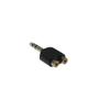 Imagem de Kit 10 Plug Adaptador Duplicador 1 P10 Stéreo X 2 Rca Fêmea