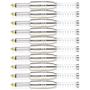 Imagem de Kit 10 Plug Conector P10 Mono Voik PRTM-P10 Com Mola Prata