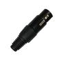 Imagem de Kit 10 Plug Xlr Fêmea Profissional Preto Dreamer