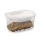 Imagem de Kit 10 Potes Marmita Retangular Com Tampa Travas 850ml