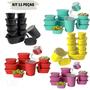 Imagem de Kit 10 Potes vasilhas herméticos de Plástico  + 1 Jarra para Suco Vasilhas de Plástico