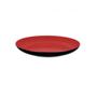 Imagem de Kit 10 Pratos Redondo Raso 20cm em Melamina/Plastico para Petiscos e Sushi Vermelho  Fuxing 