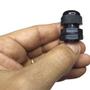 Imagem de Kit 10 Prensa Cabo PG11 3/8 Nylon com Vedação IP68 Fio Preto