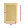 Imagem de Kit 10 Quadro Retangular com Moldura e Fundo Removível 15x19 Mdf 6mm Madeira