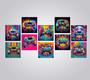 Imagem de Kit 10 Quadros Videogame Geek Nerd Gamer Gameplay 20x20cm