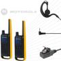 Imagem de Kit 10 Rádio Comunicador Motorola T470BR Talkabout Com Fones Reforçado 