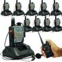 Imagem de Kit 10 Rádios Comunicador HT Profissional Dual Band UHF VHF FM Baofeng UV-5RE Preto + Fone de Ouvido