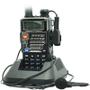 Imagem de Kit 10 Rádios Comunicador HT Profissional Dual Band UHF VHF FM Baofeng UV-5RE Preto + Fone de Ouvido