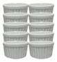 Imagem de Kit 10 Ramekin Porcelana Ramequim 200 Ml Forno Ref 287