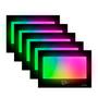 Imagem de Kit 10 Refletor Colorido RGB Led 200w A Prova de agua IP66 C/Controle Holofote Com Memória