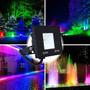 Imagem de Kit 10 Refletores 20w Rgb Colorido com Controle Bivolt 110/220v 