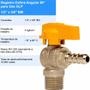Imagem de Kit 10 Registro Esfera ANGULAR 1/2 NPT x 3/8 BM