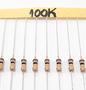 Imagem de Kit 10 Resistor Carbono 100K 1/4W 5%