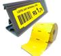 Imagem de Kit 10 Rls Etiqueta de Gôndola Universal Amarela 105x30mm + 5 Ribbons Cera 74m x 110mm
