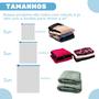 Imagem de Kit 10 Sacos Organizadores A Vacuo Roupas Cobertor 5un 50x60 3un 60x80 2un 70x110