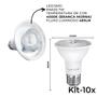 Imagem de Kit 10 Spot Embutir Recu Branco + Lampada LED PAR20 7W 4000K