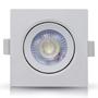 Imagem de Kit 10 Spot Led Embutir 5w Quadrado 6500k branco frio Avant