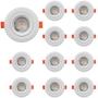 Imagem de kit 10 Spot Led Embutir 5w Redondo 6500k branco frio Vany*