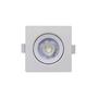 Imagem de Kit 10 Spot Led Quadrado Embutir Direcionável 3W Quente 3000K