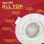 Imagem de Kit 10 Spot LED Taschibra Alltop Redondo Embutir MR11 3W 38º