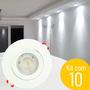Imagem de Kit 10 Spot Luminária Led 5w Embutir Redondo 6500k Branco Frio Decoração Casa Loja Gesso Sanca Avant