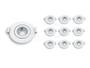 Imagem de Kit 10 spots led redondo    3w  3000k bivolt - CTB